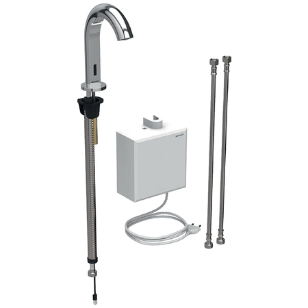Geberit Typ 185, Standarmatur, Batterie, mit Temperaturwählgriff