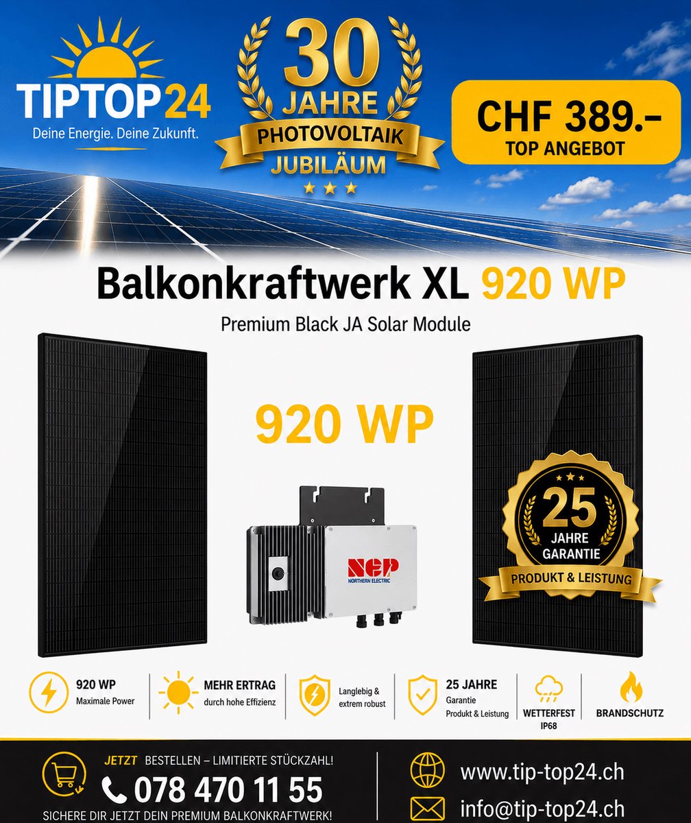 Tip-Top24 Solaranlage 920W